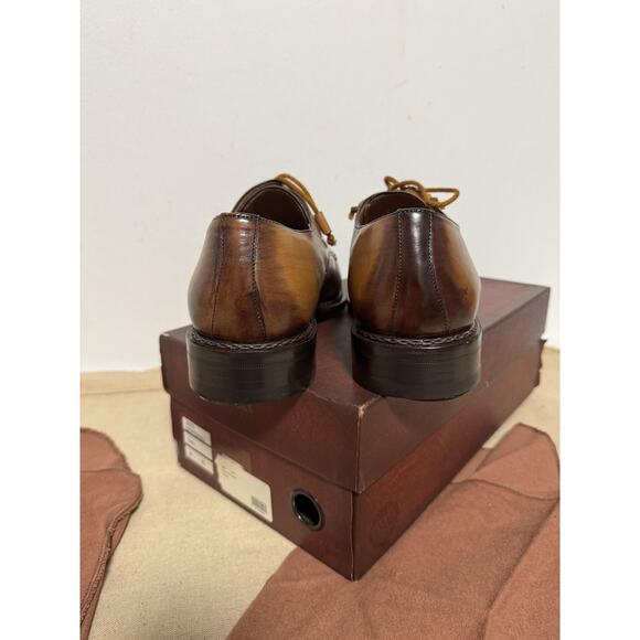 Mezlan Shoes Mens Size 10 Tan Soprano 5070 Leather Brogue Medallion Lace Up main image 2